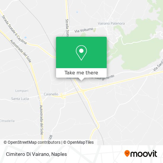 Cimitero Di Vairano map