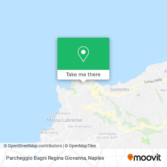 Parcheggio Bagni Regina Giovanna map