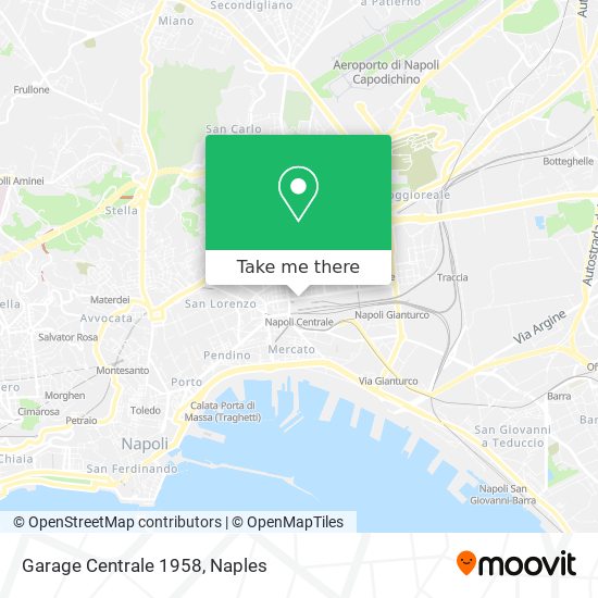 Garage Centrale 1958 map
