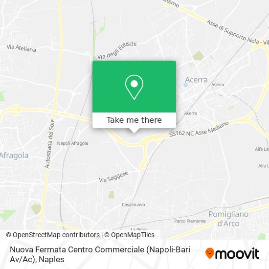 Nuova Fermata Centro Commerciale (Napoli-Bari Av / Ac) map
