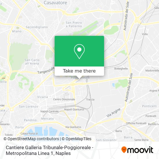 Cantiere Galleria Tribunale-Poggioreale - Metropolitana Linea 1 map