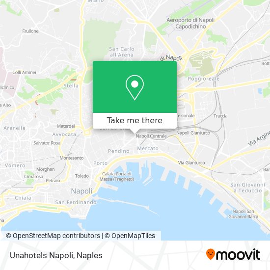 Unahotels Napoli map