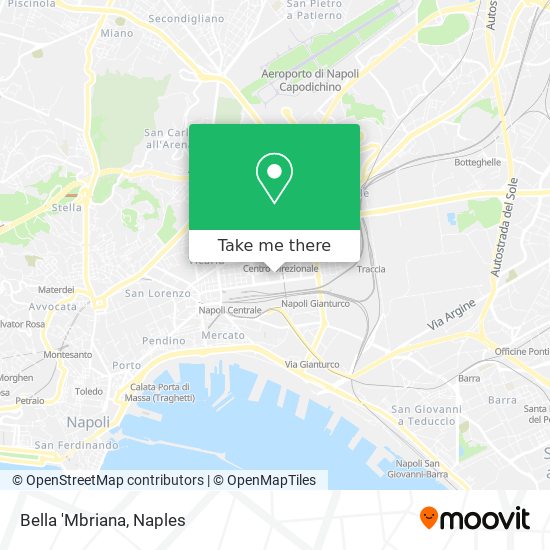 Bella 'Mbriana map