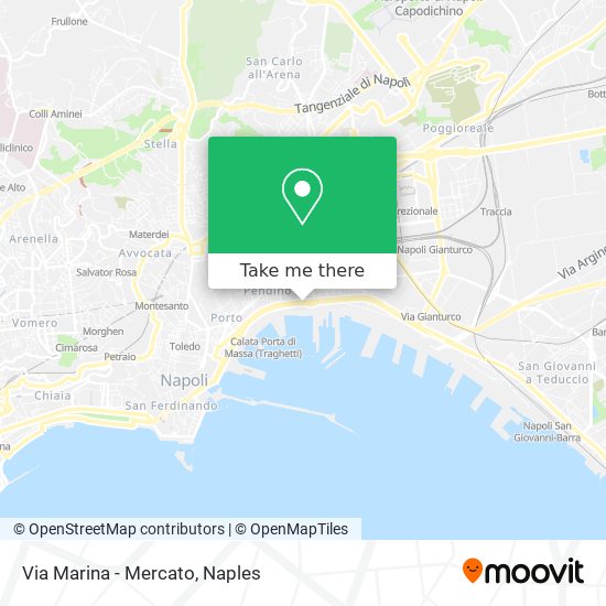 Via Marina - Mercato map