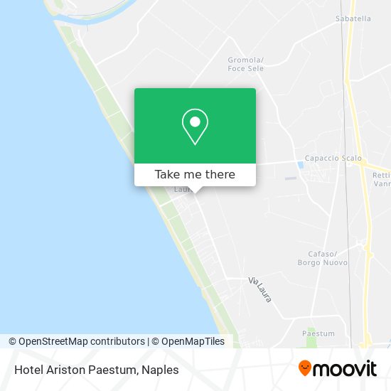 Hotel Ariston Paestum map