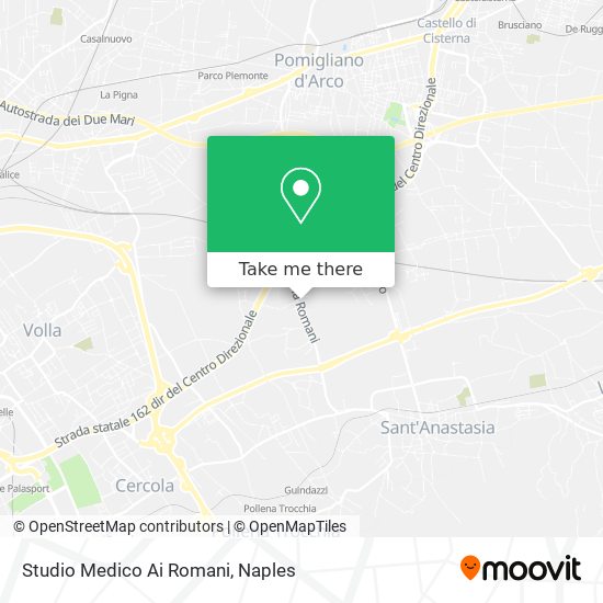 Studio Medico Ai Romani map