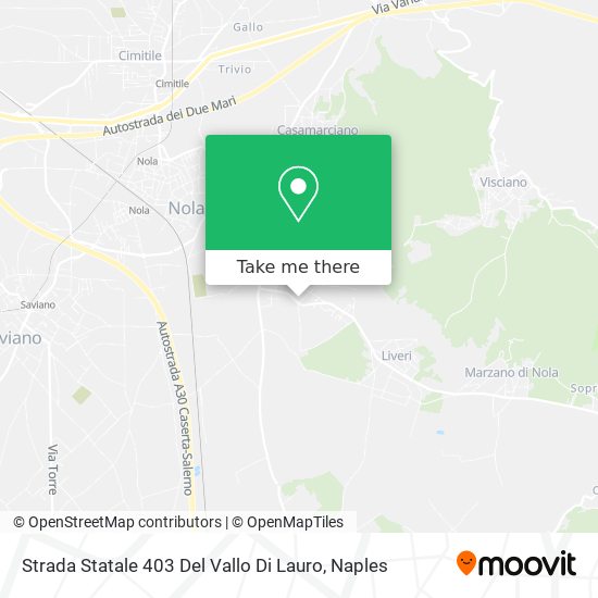 Strada Statale 403 Del Vallo Di Lauro map