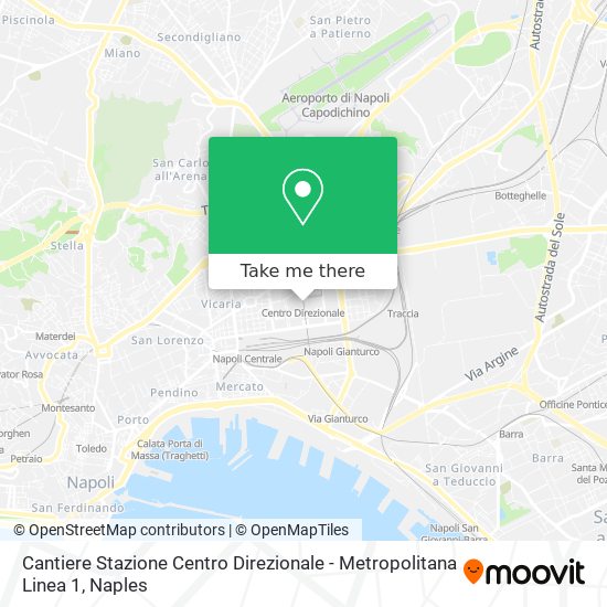 Cantiere Stazione Centro Direzionale - Metropolitana Linea 1 map