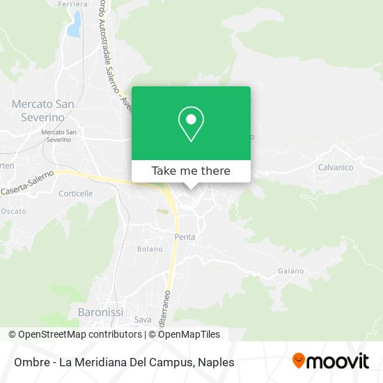 Ombre - La Meridiana Del Campus map