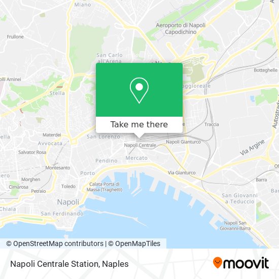 Napoli Centrale Station map