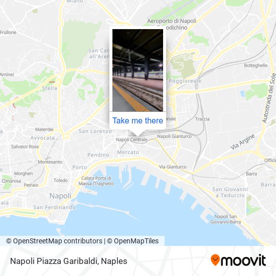Napoli Piazza Garibaldi map