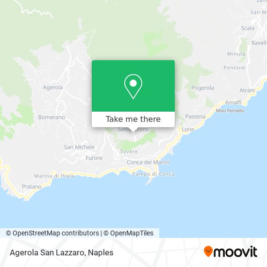 Agerola San Lazzaro map