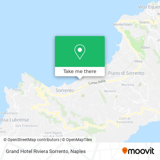 Grand Hotel Riviera Sorrento map