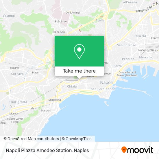 Napoli Piazza Amedeo Station map