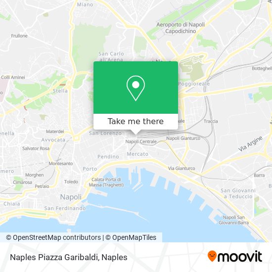 Naples Piazza Garibaldi map