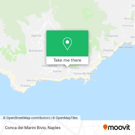 Conca dei Marini Bivio map