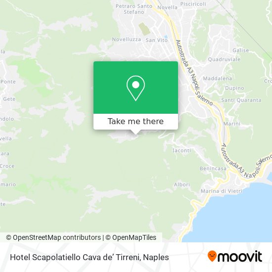 Hotel Scapolatiello Cava deʼ Tirreni map