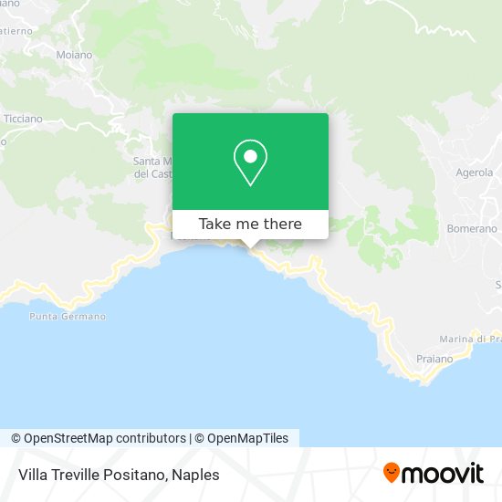 Villa Treville Positano map