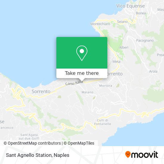Sant Agnello Station map