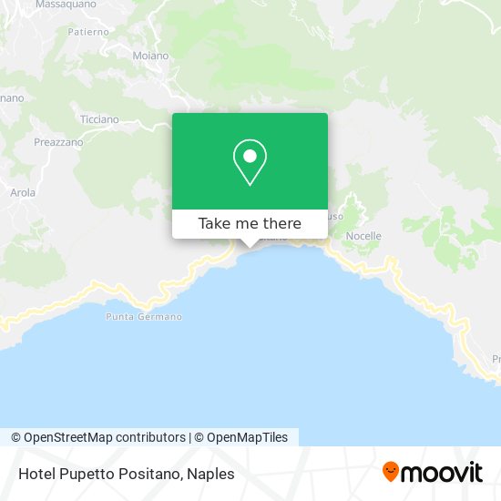 Hotel Pupetto Positano map