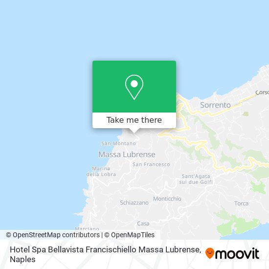 Hotel Spa Bellavista Francischiello Massa Lubrense map