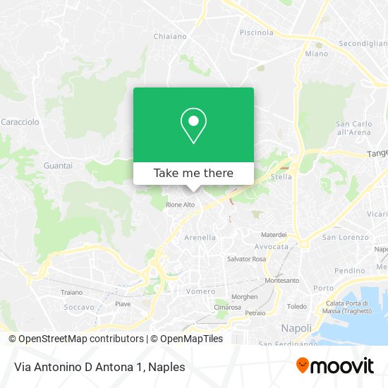 Via Antonino D Antona  1 map