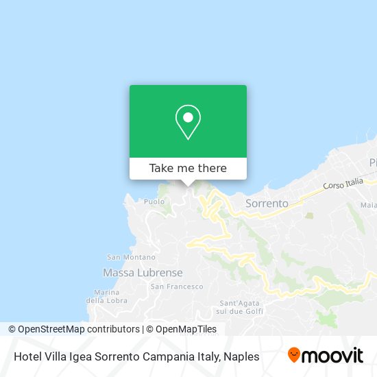 Hotel Villa Igea Sorrento Campania Italy map