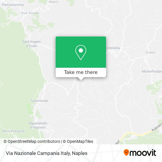 Via Nazionale Campania Italy map