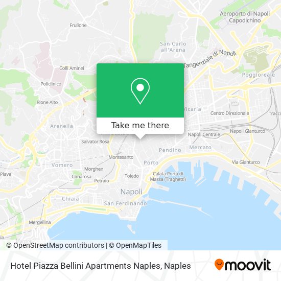 Hotel Piazza Bellini Apartments Naples map