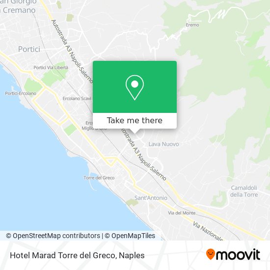 Hotel Marad Torre del Greco map