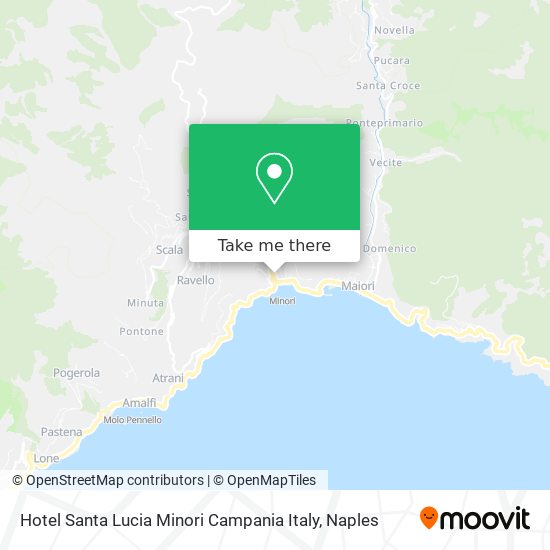 Hotel Santa Lucia Minori Campania Italy map