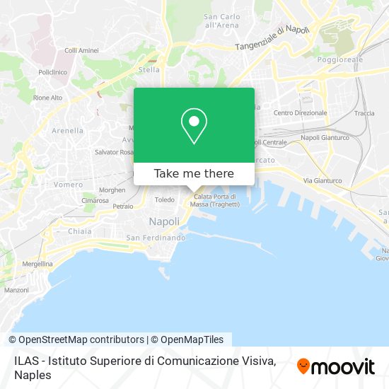 ILAS - Istituto Superiore di Comunicazione Visiva map