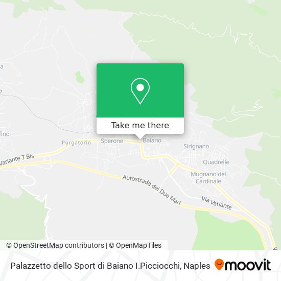Palazzetto dello Sport di Baiano I.Picciocchi map