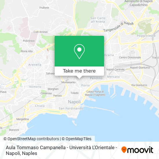 Aula Tommaso Campanella - Università  L'Orientale  - Napoli map