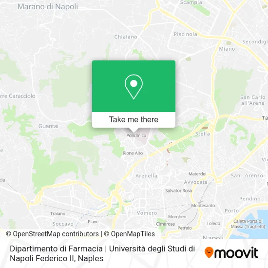 Dipartimento di Farmacia | Università degli Studi di Napoli Federico II map