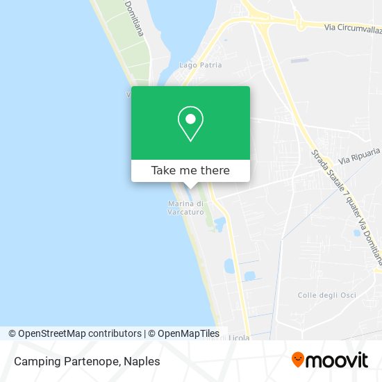 Camping Partenope map
