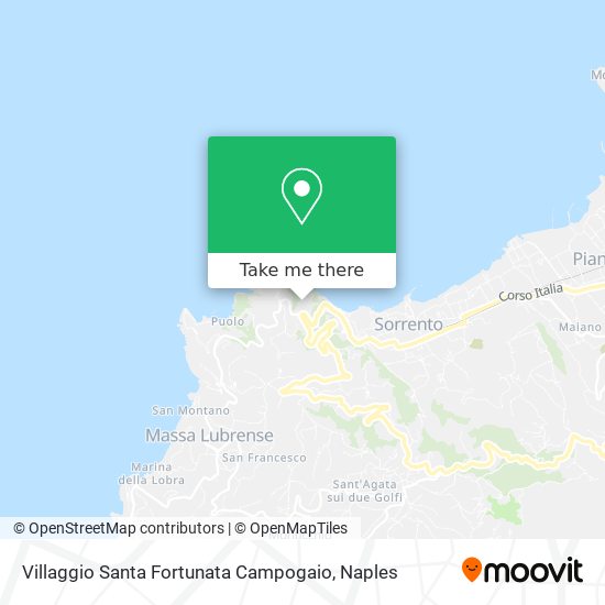 Villaggio Santa Fortunata Campogaio map