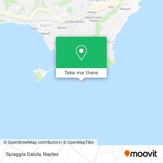 Spiaggia Gaiola map