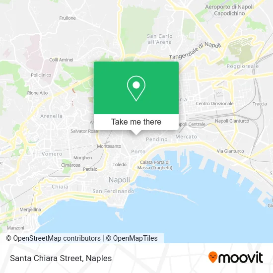 Santa Chiara Street map