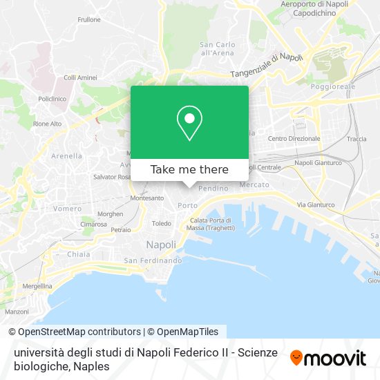 università degli studi di Napoli Federico II - Scienze biologiche map