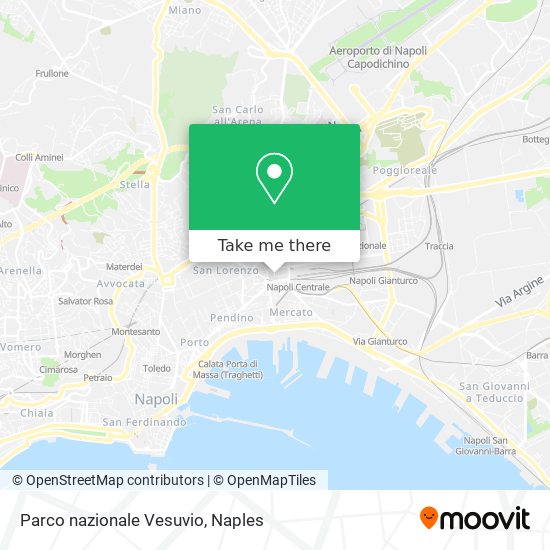 Parco nazionale Vesuvio map