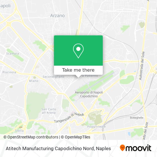Atitech Manufacturing Capodichino Nord map