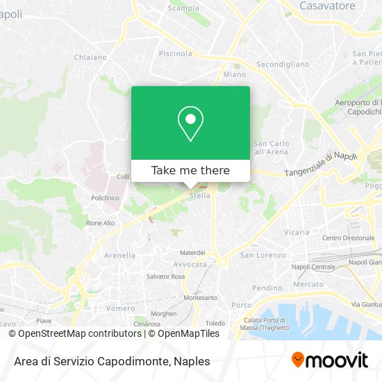 Area di Servizio Capodimonte map