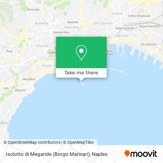Isolotto di Megaride (Borgo Marinari) map
