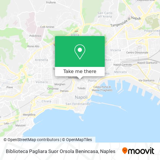 Biblioteca Pagliara Suor Orsola Benincasa map