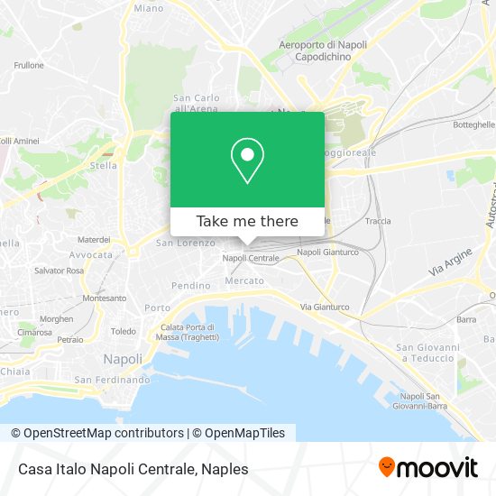 Casa Italo Napoli Centrale map