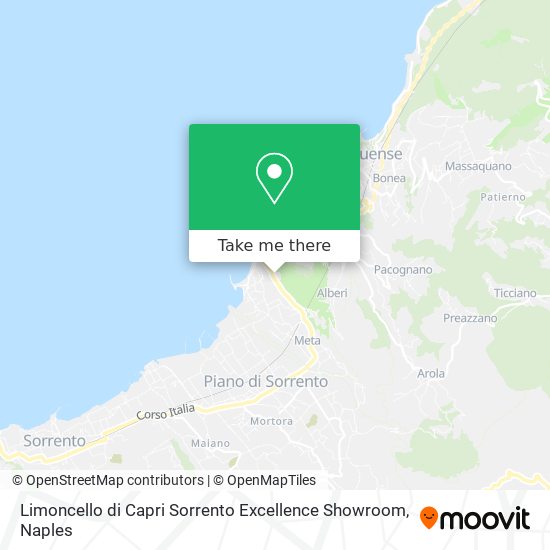 Limoncello di Capri Sorrento Excellence Showroom map