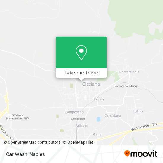 Car Wash map