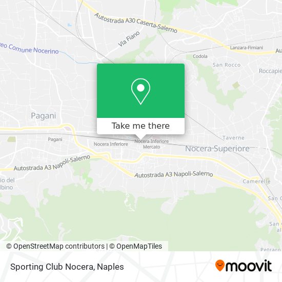 Sporting Club Nocera map