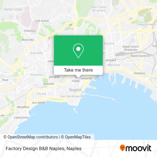 Factory Design B&B Naples map